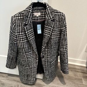 Plaid Ann Taylor Loft blazer